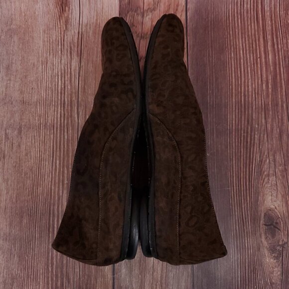 *FLAW* Thierry Rabotin Womens Size 8 Leopard Print Loafer Flats Shoes - Picture 9 of 14